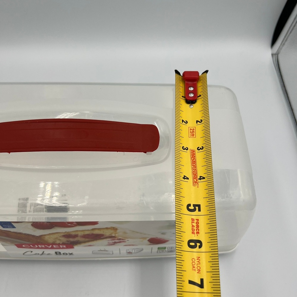 Curver Cake Box Loaf Carrier Unisex One Size White NWT Locking Lid Handle - Picture 5 of 8